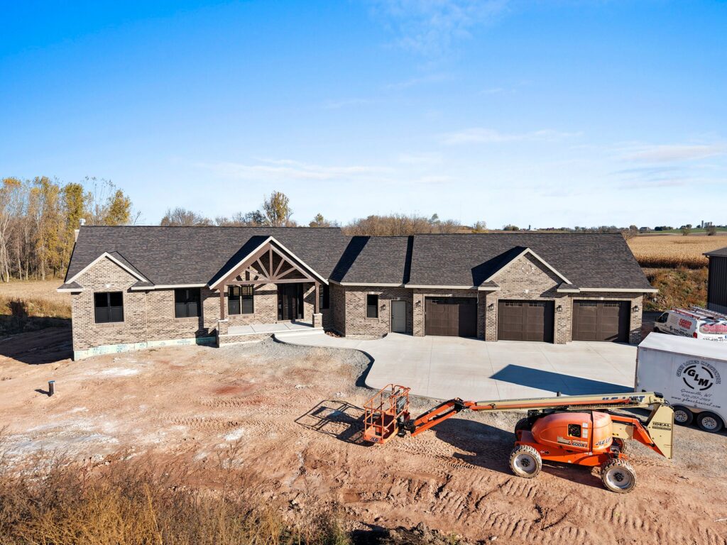 New construction home exterior in De Pere, WI by Best Built Inc.